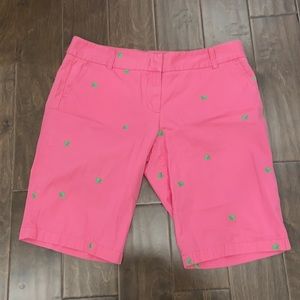 🦄 Hot Pink J. Crew City Fit Turtle Shorts